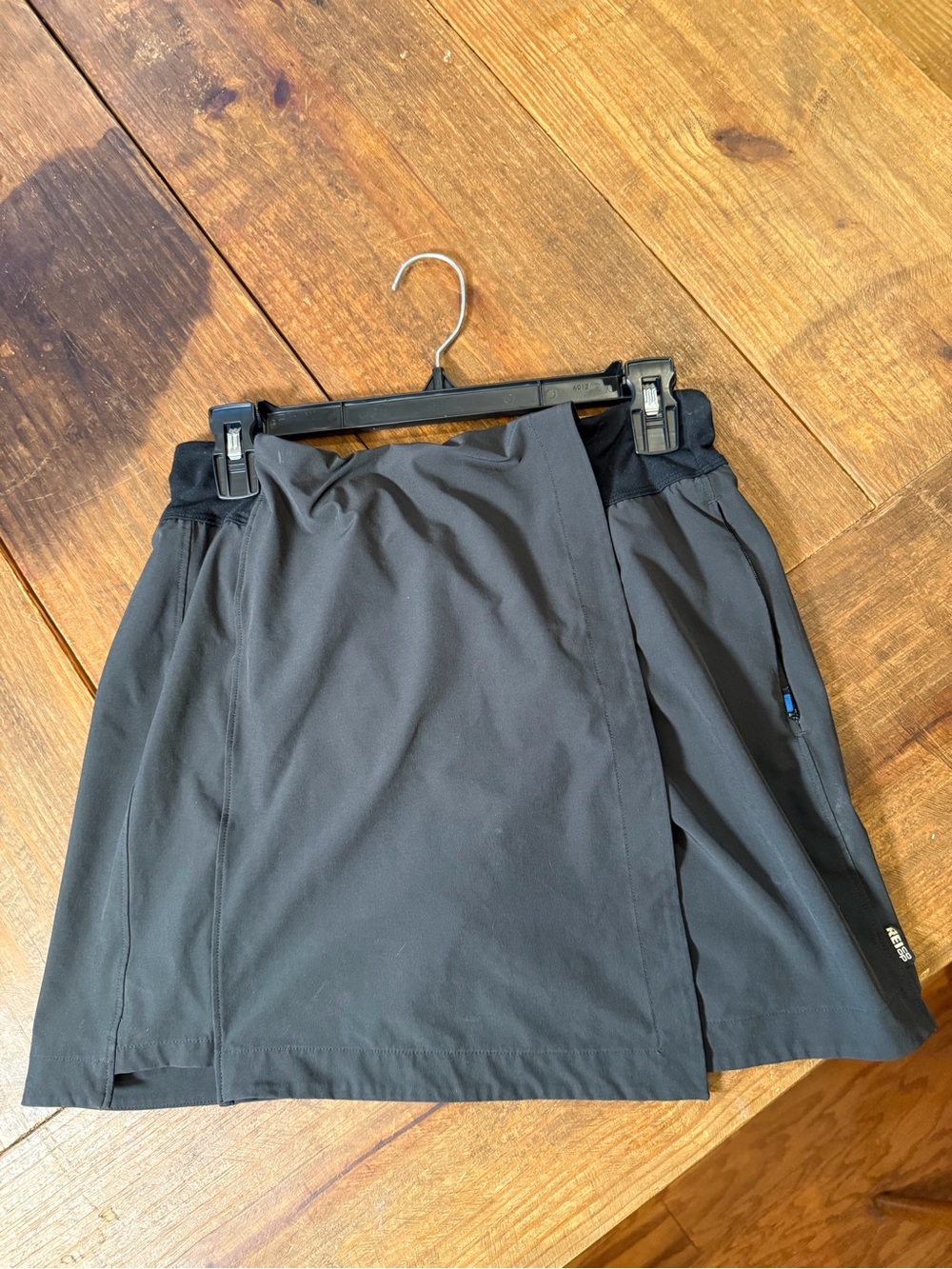 REI Black Athletic Wrap Skort